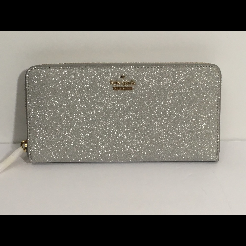 Kate Spade BC Silver Glitter Lacey NWT - Picture 2 of 8